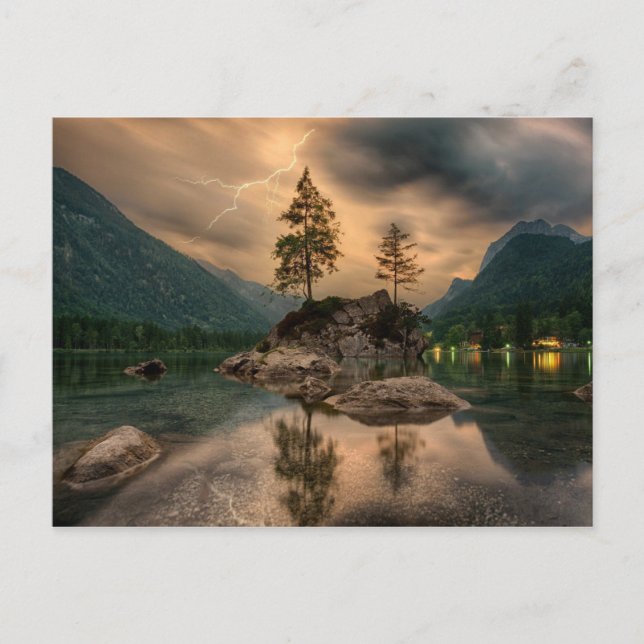 Lac et lumières postkarte (Vorderseite)