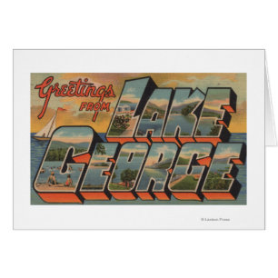 Lac George, New York - grandes scènes de lettre