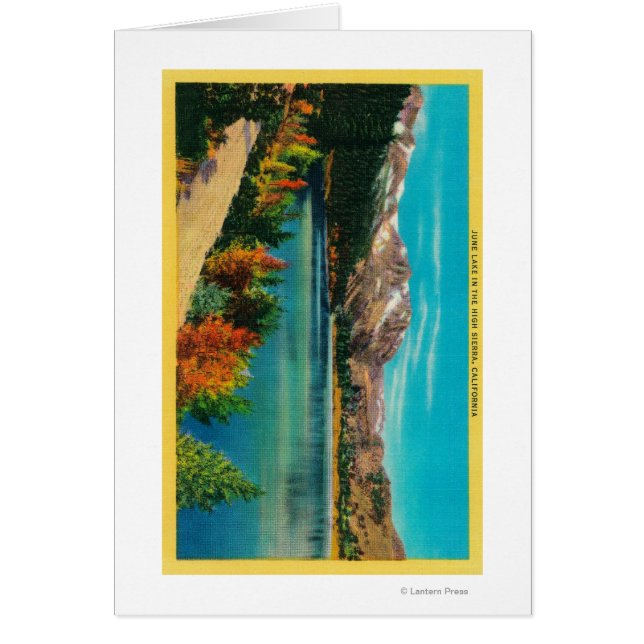 Lac June dans le comté de High SierraMono, CA (Devant)