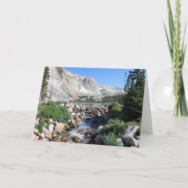 Lac Marie dans la carte de voeux d'été (Devant)