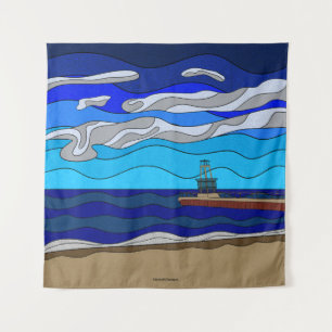 Lac Michigan - Tapisserie (57"x57")