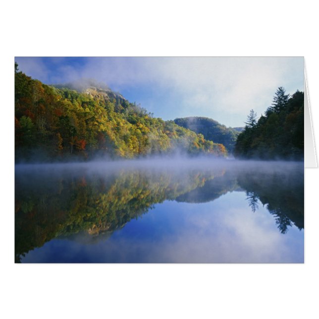 Lac Millcreek et couleurs d'automne au lever du so (Devant horizontal)