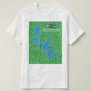 Lac Moosehead, Piscataquis Carte du comté T-Shirt