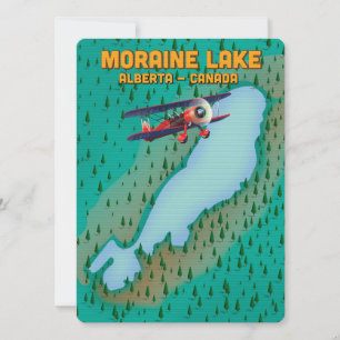 lac Moraine Alberta Canada carte