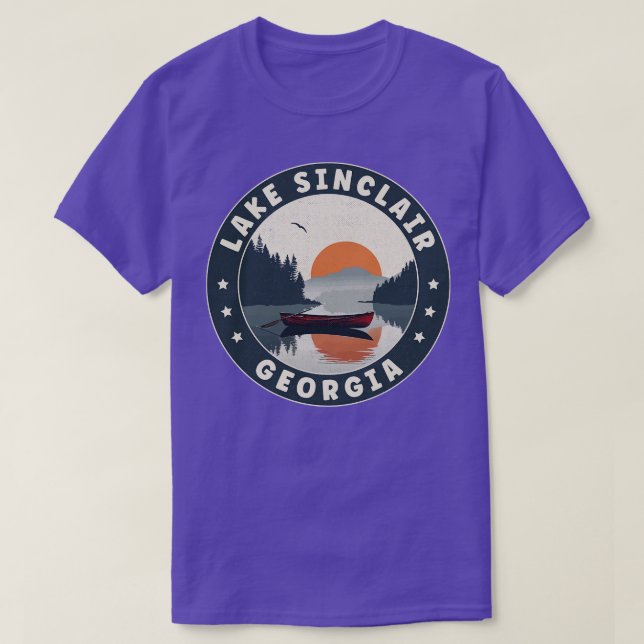 Lac Sinclair Géorgie Sunset TShirt (Design devant)