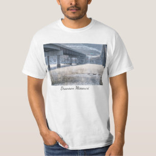 Lac Taneycomo Foggy Winter Fishing T-Shirt
