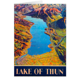 Lac vintage de Thun Suisse Voyage