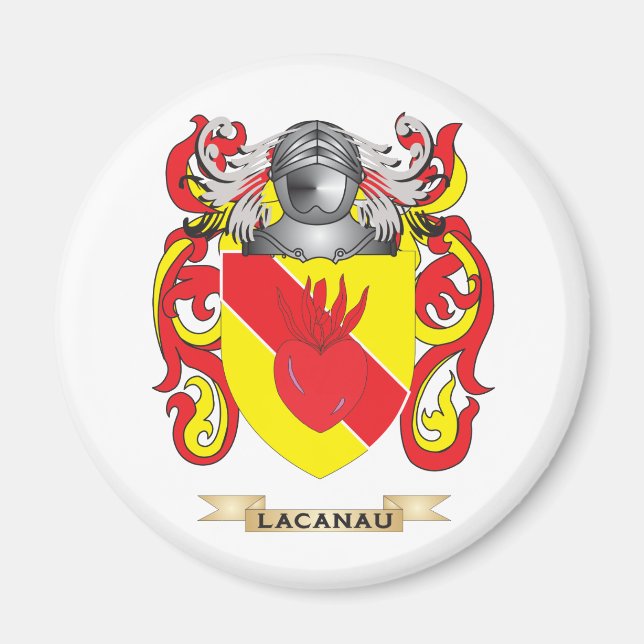 Lacanauer Wappenmantel (Familienwappen) Magnet (Vorne)