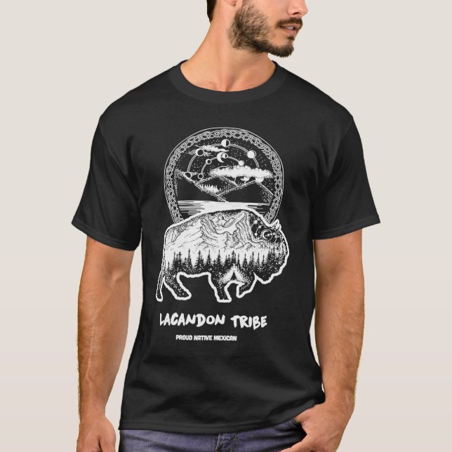 Lacandon Tribe Native Mexican Indian Proud Astro B T-Shirt (Vorderseite)