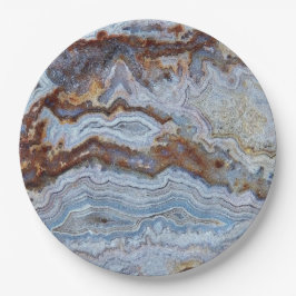 Lace Agate Rock Muster Pappteller