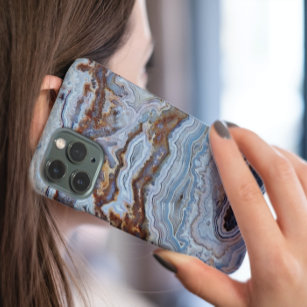 Lace Agate Stone Muster Case-Mate iPhone 14 Hülle