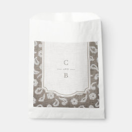 Lace and burlap rustic Country Hochzeit danke Geschenktütchen