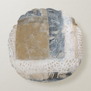 Lace Collage II Rundes Kissen