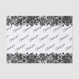 Lace custom Danke für Hochzeitsgewebpapier Seidenpapier