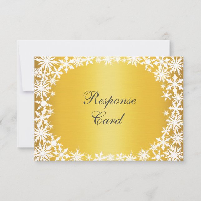 Lace d'hiver sur RSVP or (Devant)