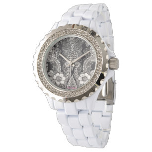 Lace Floral Harmony Armbanduhr