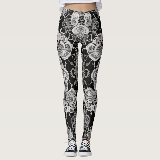 Lace Floral Harmony Leggings (Vorderseite)