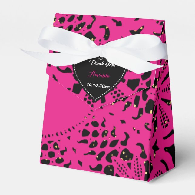 Lace Foxier Pink White Birthday Gefallen Vielen Da Geschenkschachtel (Vorderseite)