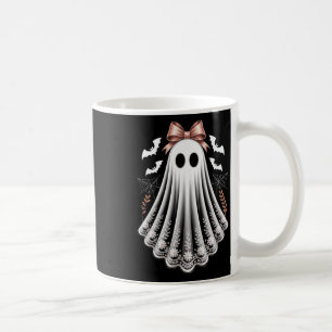 Lace Ghost Coquette Bow Frauen Mädchen Halloween K Kaffeetasse