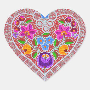 Lace Heart Herz-Aufkleber