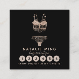 Lace Lingerie Boutique Logo Treuekarte