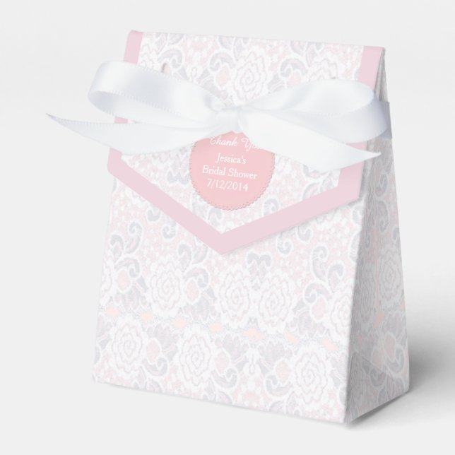 Lace Look Brautparty Gefallen Geschenkboxen Geschenkschachtel (Vorderseite)