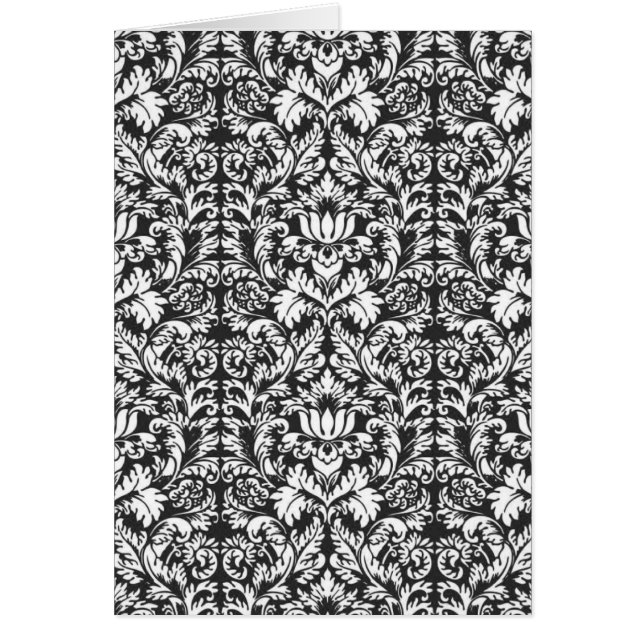 Lace noir blanc Damas Brocade (Devant)