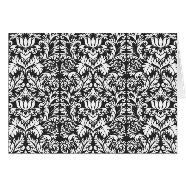 Lace noir blanc Damas Brocade (Devant horizontal)