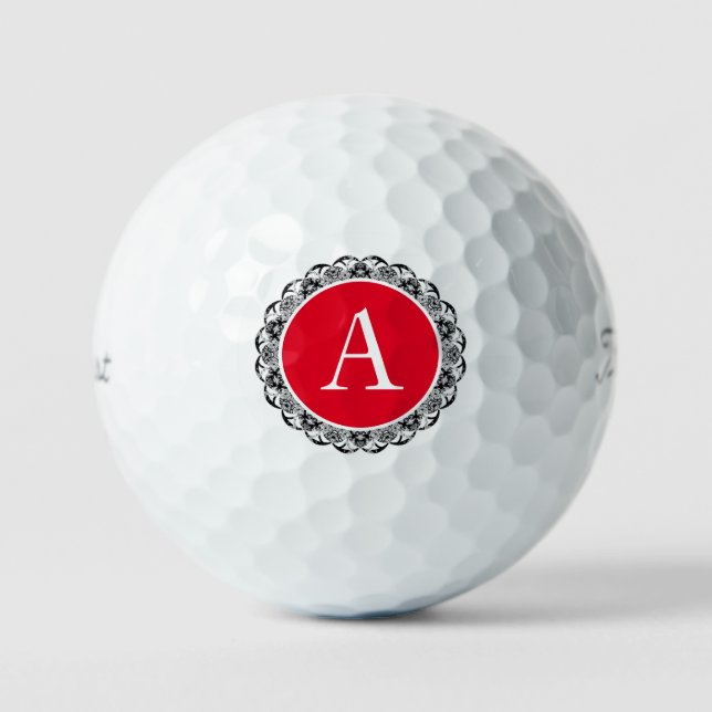 LACE PATTERN CUSTOM INITIAL GOLF BALLS GOLFBALL (Vorderseite)