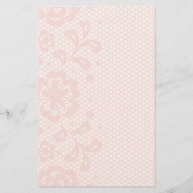 Lace pattern, flower vintage 3 briefpapier (Vorderseite)