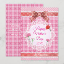 Lace Ribbon Happy Mother Day