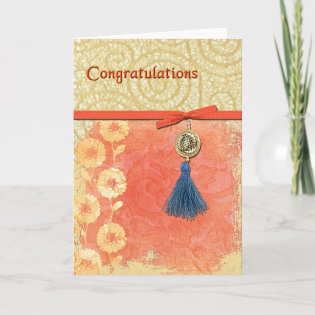 Lace Swirl Glückwunsch Karte (Vorderseite)