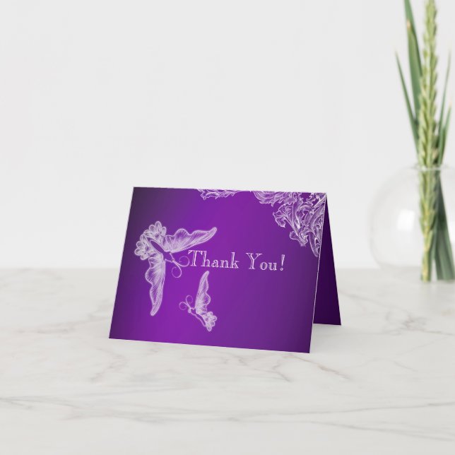 LACE vintage & BOUTTERFLITS PURPLE OMBRÉ Merci (Devant)