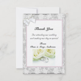 Lace Wedding danke Einladung