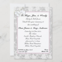 Lace Wedding Einladung