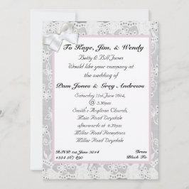 Lace Wedding Einladung