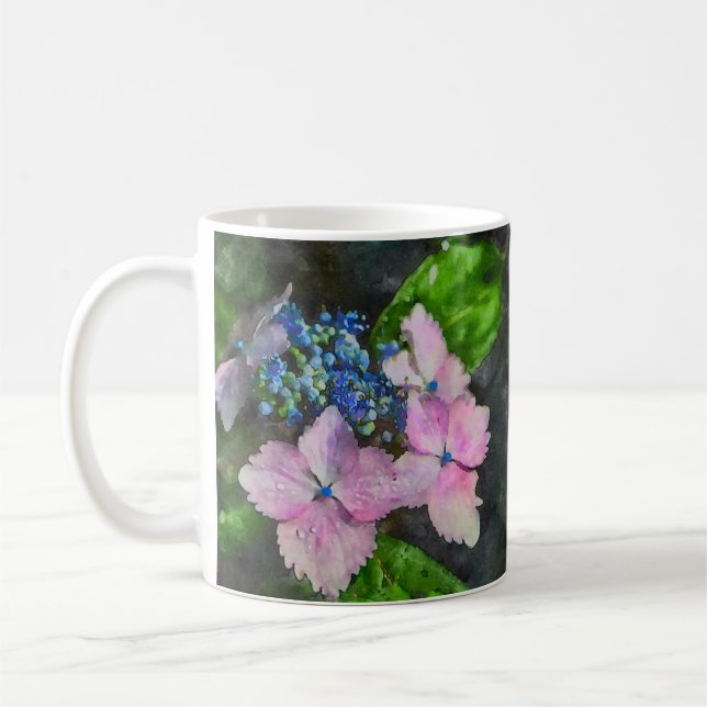 Lacecap Hydrangea Kaffeetasse (Links)