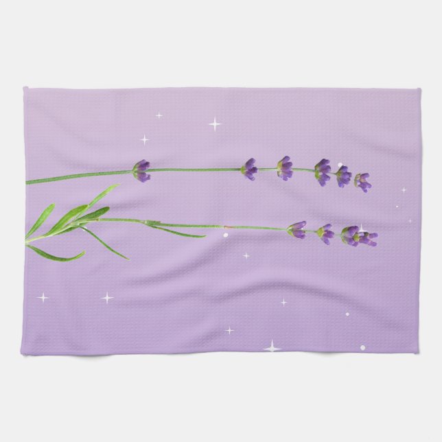 Lacender Touch - Soft Lila Kitchtuch Geschirrtuch (Horizontal)