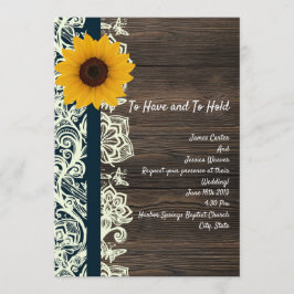 lacewood Sonnenblume Einladung