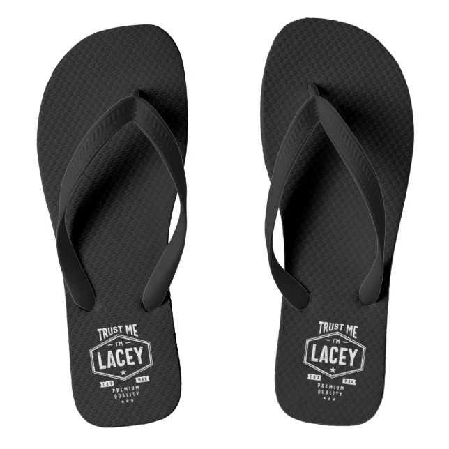 Lacey Personalisiert Name Birthday Flip Flops (Fußbett)