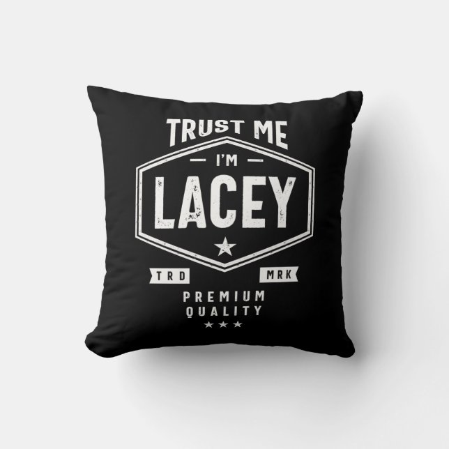 Lacey Personalisiert Name Birthday Kissen (Vorderseite)