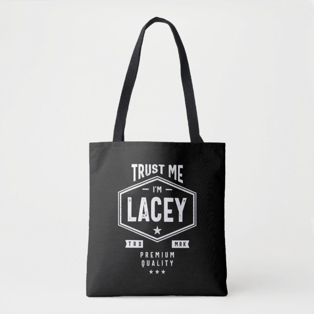 Lacey Personalisiert Name Birthday Tasche (Vorderseite)