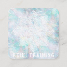 *~* Lacey White Mandala Blue Pink Yellow Pastor