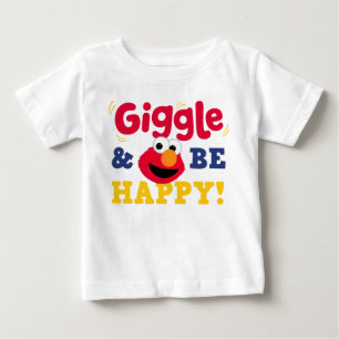 Lach und sei glücklich Elmo Baby T-shirt