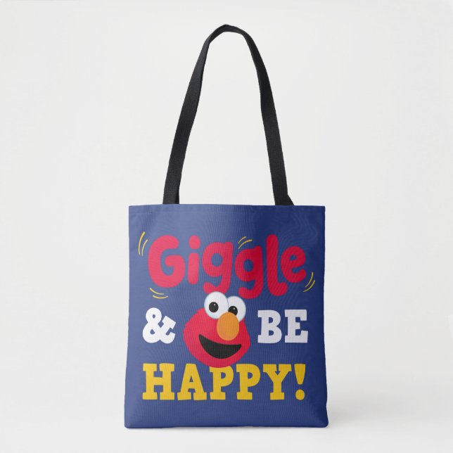 Lach und sei glücklich Elmo Tasche (Vorderseite)