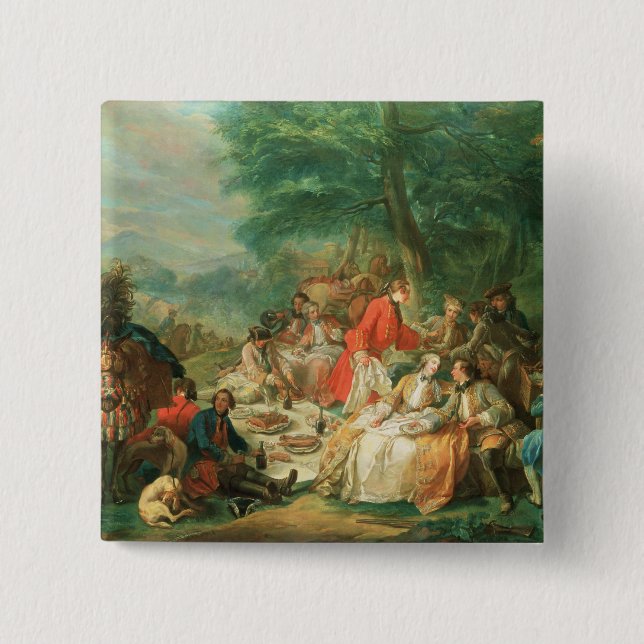 LaChasse, 18. Jahrhundert Button (Vorderseite)