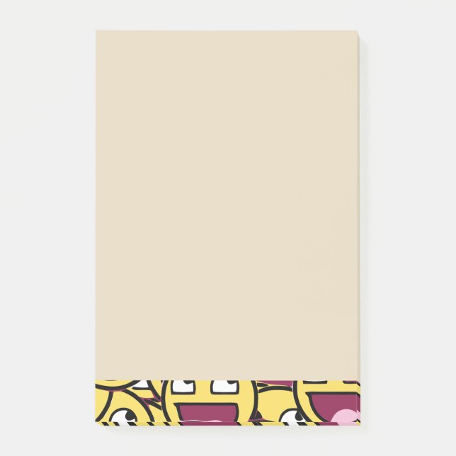 Lächelchen Post-it Klebezettel (Vorderseite)