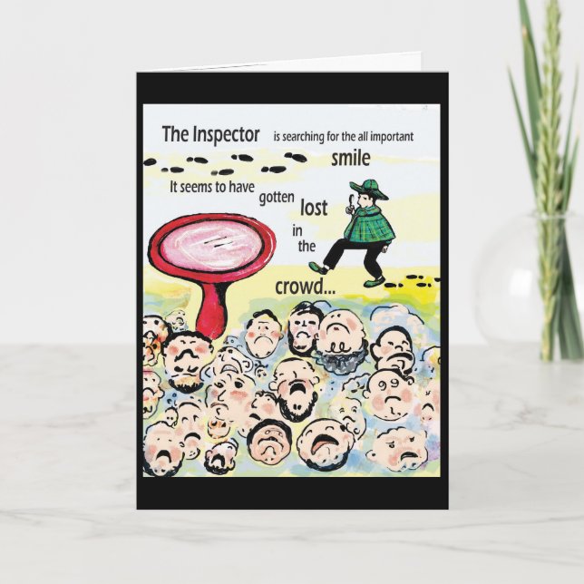 Lächelinspektor Karte (Vorderseite)