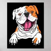 Lächeln American Bulldog English Puppy Dog Lover