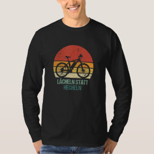 Lächeln anstatt das Retro E Bike Ebike EMTB P T-Shirt